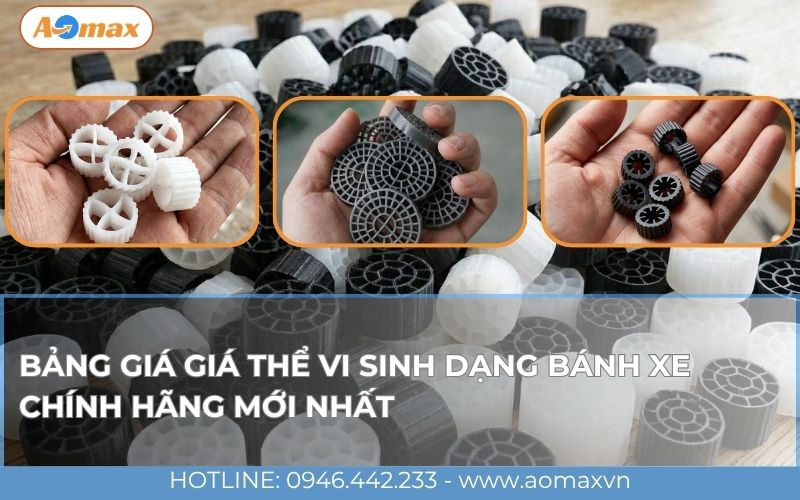 Bảng giá giá thể vi sinh dạng bánh xe chính hãng mới nhất