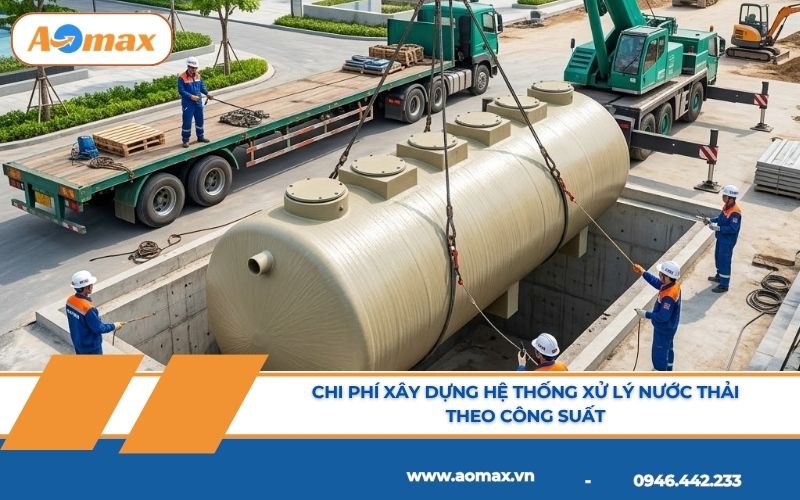 Chi phí xây dựng hệ thống xử lý nước thải theo công suất