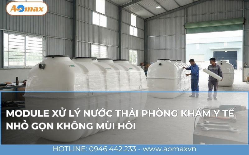 Module xử lý nước thải phòng khám y tế nhỏ gọn không mùi hôi