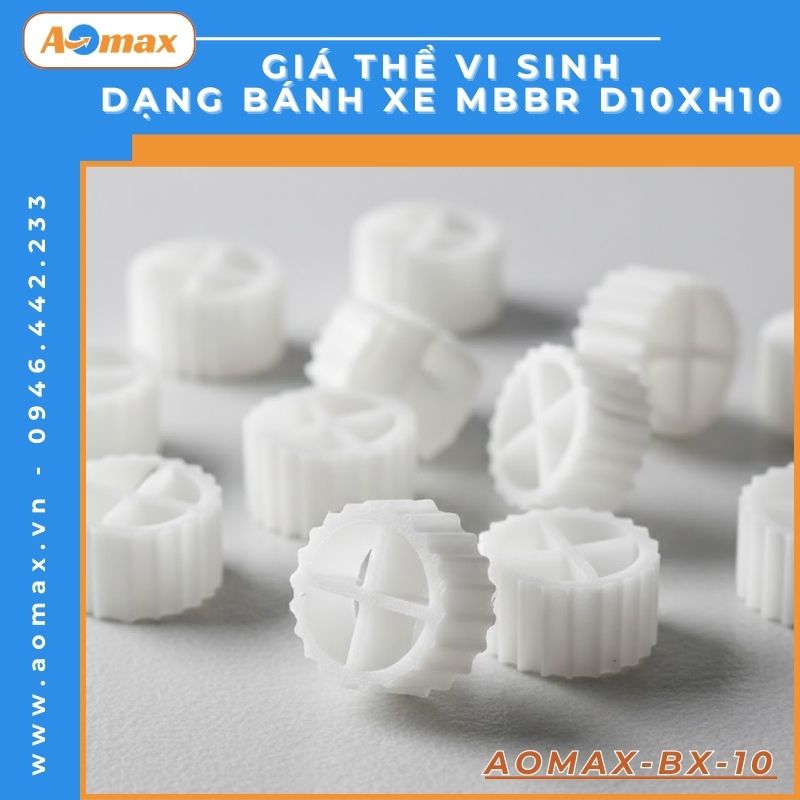 Giá thể vi sinh dạng bánh xe MBBR D10xH10