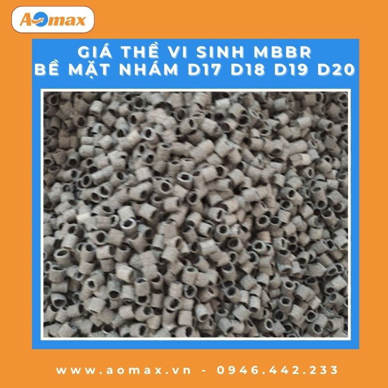 Giá thể vi sinh MBBR bề mặt nhám D17 D18 D19 D20