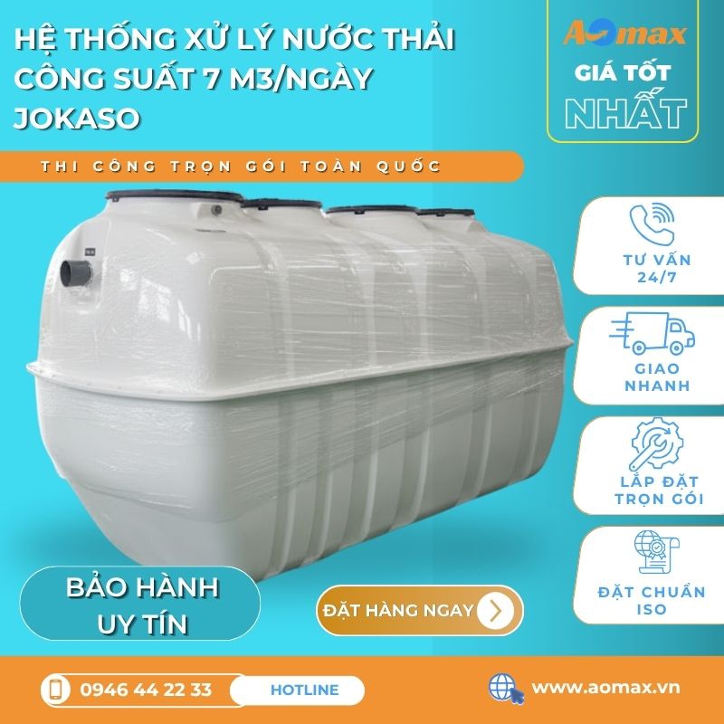 Hệ thống xử lý nước thải 7m3/Ngày
