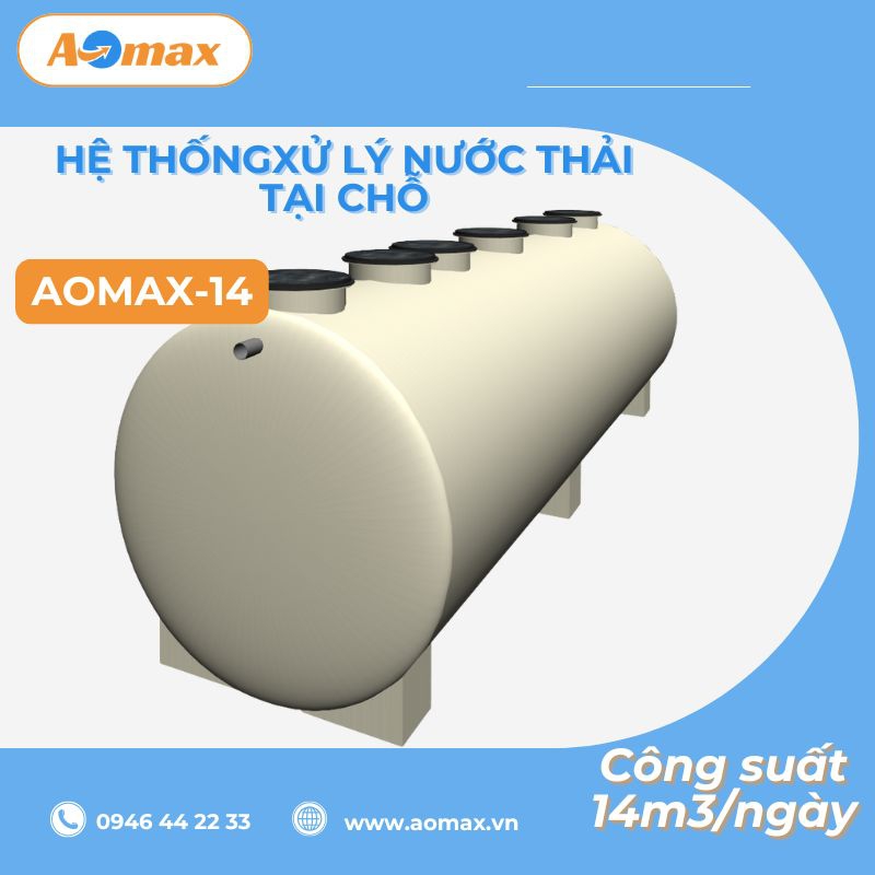Hệ thống xử lý nước thải tại chỗ AOmax Jokaso 14m3/ngày