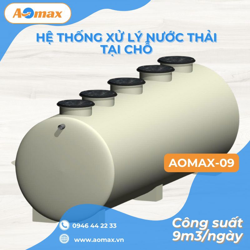 Hệ thống xử lý nước thải tại chỗ AOmax Jokaso 9m3/ngày
