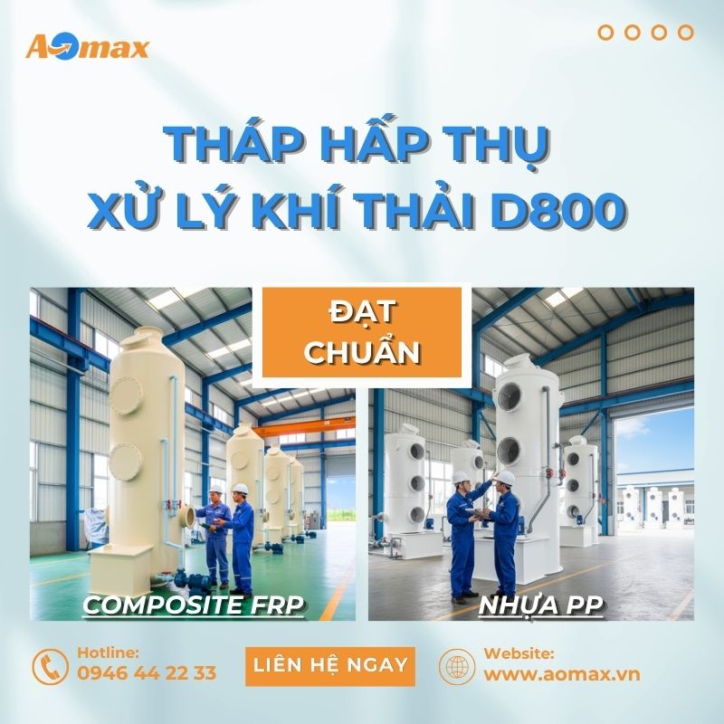 Tháp hấp thụ xử lý khí thải D800