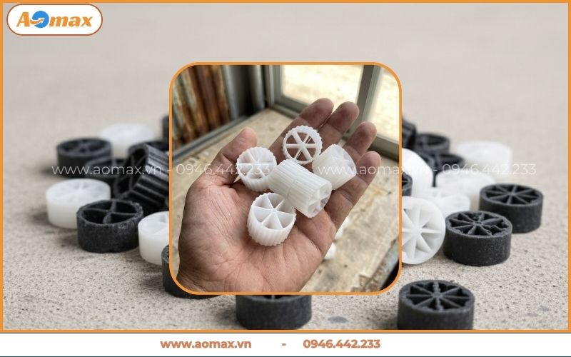 Giá thể vi sinh dạng bánh xe chính hãng AOmax