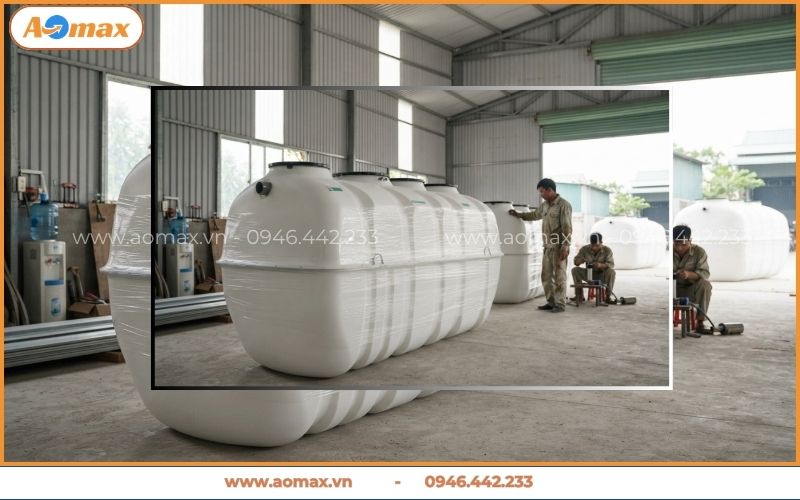 Báo giá bể phốt composite 5m3 trọn gói mới nhất