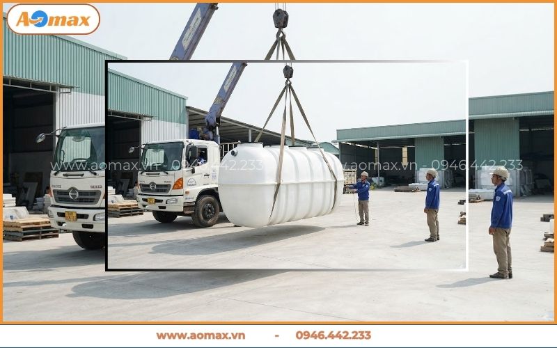 Báo giá vận chuyển bể phốt composite 5m3 toàn quốc