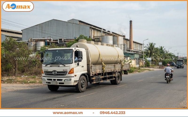 Vận chuyển hệ thống xử lý nước thải dệt nhuộm đến công trình