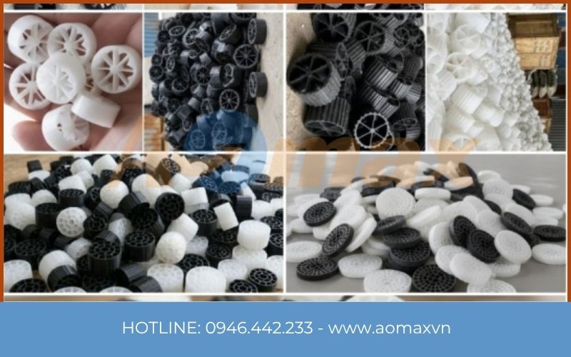 Hạt giá thể sinh học MBBR nhựa HDPE nguyên sinh AOmax