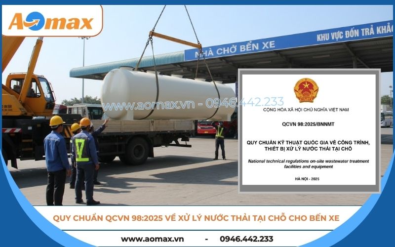 Quy chuẩn QCVN 98:2025 về xử lý nước thải tại chỗ cho bến xe.