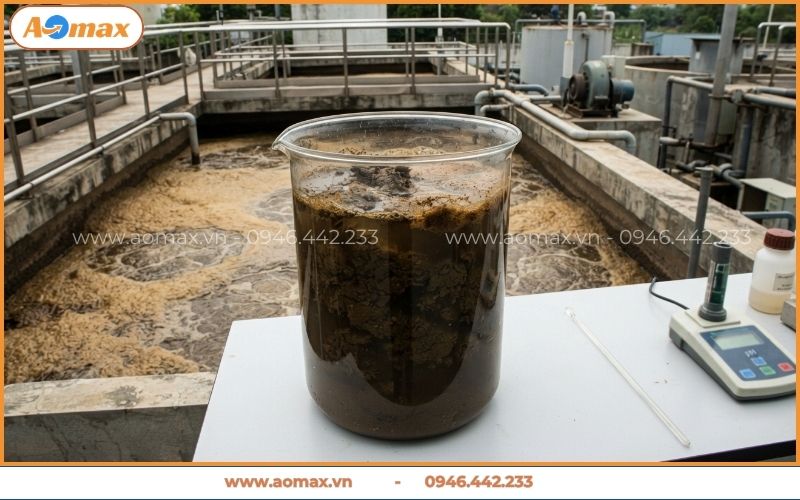 Bùn vi sinh xử lý nước thải bị già