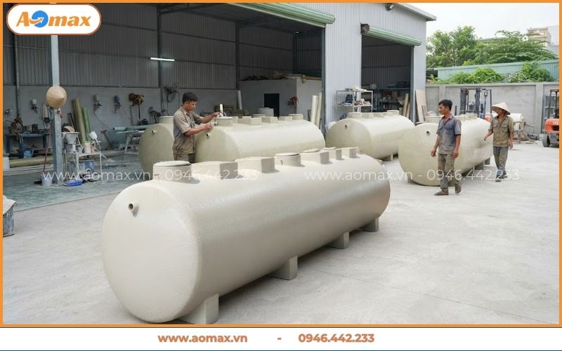 Xưởng sản xuất thiết bị xử lý nước thải Cà Mau của AOmax