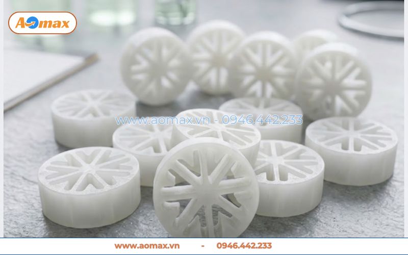 Giá thể bánh xe 8 lỗ MBBR D15xH10