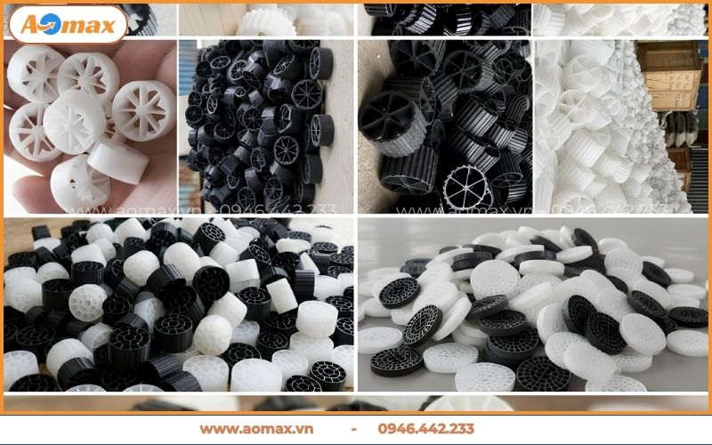 Giá thể bánh xe sản xuất từ 100% nhựa HDPE nguyên sinh