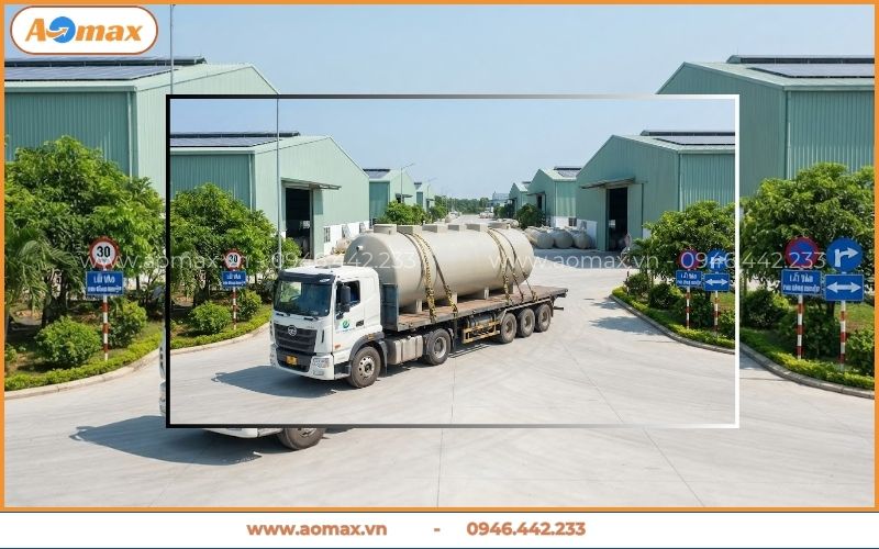 Khu vực thi công hệ thống xử lý nước thải khu công nghiệp trọn gói