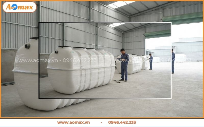Module hợp khối của hệ thống xử lý nước thải sinh hoạt gia đình AOmax