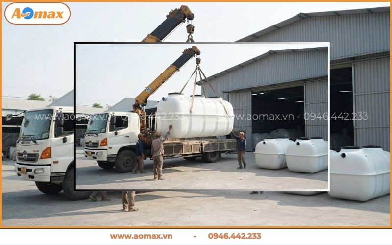 Nhà xưởng gia công hệ thống xử lý nước thải sinh hoạt gia đình AOmax