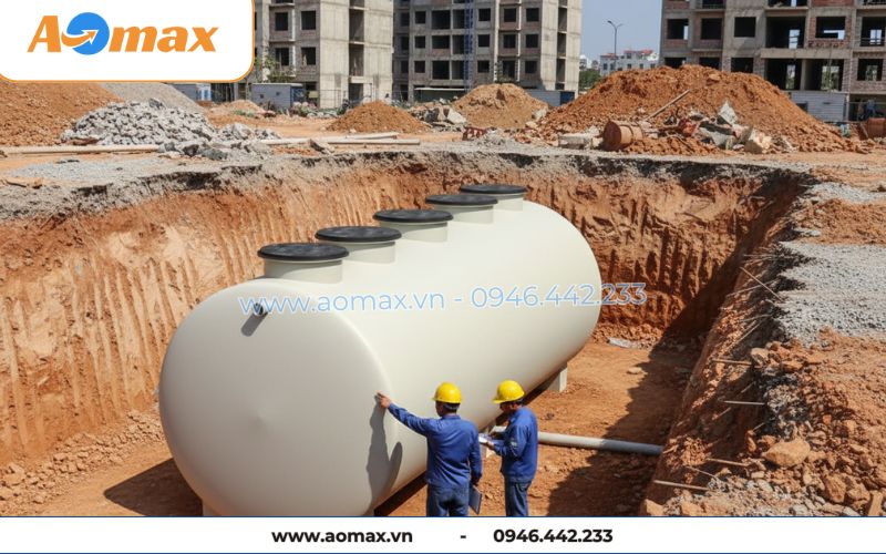 AOmax chuyên lắp đặt hệ thống xử lý nước thải tại chỗ 11m3/ngày trọn gói