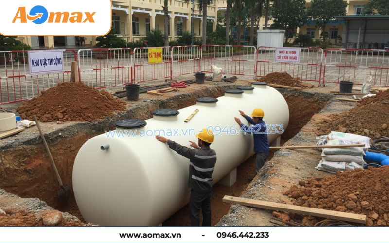 Lắp đặt ngầm hệ thống xử lý nước thải tại chỗ 16m3/ngày cho bệnh viện
