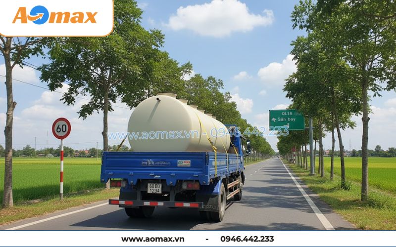 Vận chuyển hệ thống xử lý nước thải tại chỗ 17m3