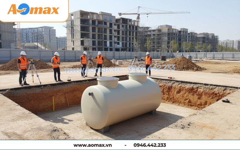 Dự án lắp đặt hệ thống xử lý nước thải tại chỗ 2m3 AOmax Jokaso.