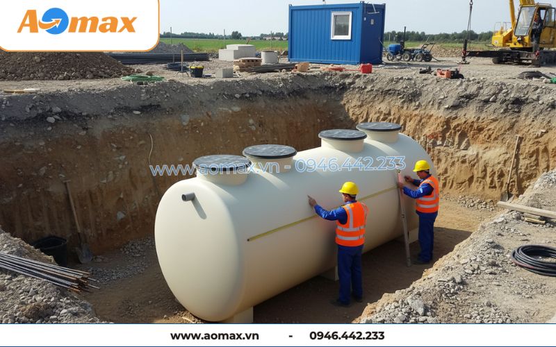 Dự án lắp đặt hệ thống xử lý nước thải tại chỗ 3m3 AOmax thực hiện.