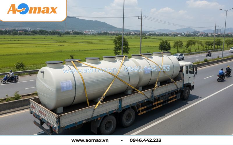 Bàn giao hệ thống xử lý nước thải tại chỗ 5m3/ngày đến công trường