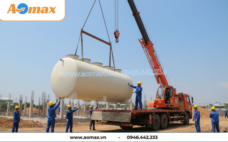 Hệ thống xử lý nước thải tại chỗ 9m3/ngày tại công trình