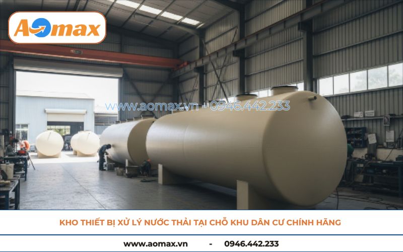 Tổng kho thiết bị xử lý nước thải tại chỗ khu dân cư chính hãng.