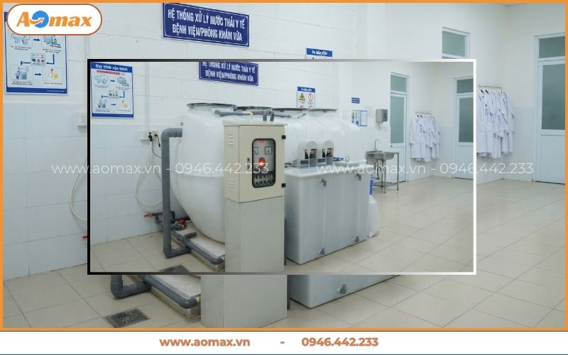 Module hệ thống xử lý nước thải y tế Composite FRP nguyên khối