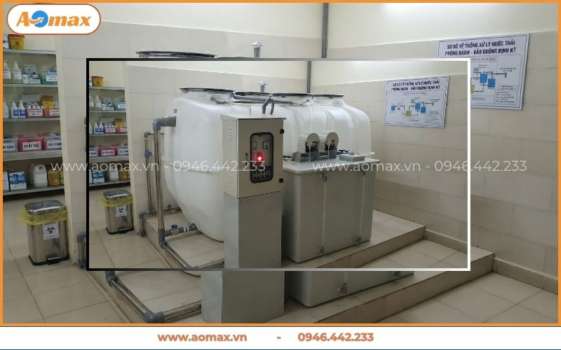 Bồn hệ thống xử lý nước thải y tế composite nhỏ gọn cho phòng khám