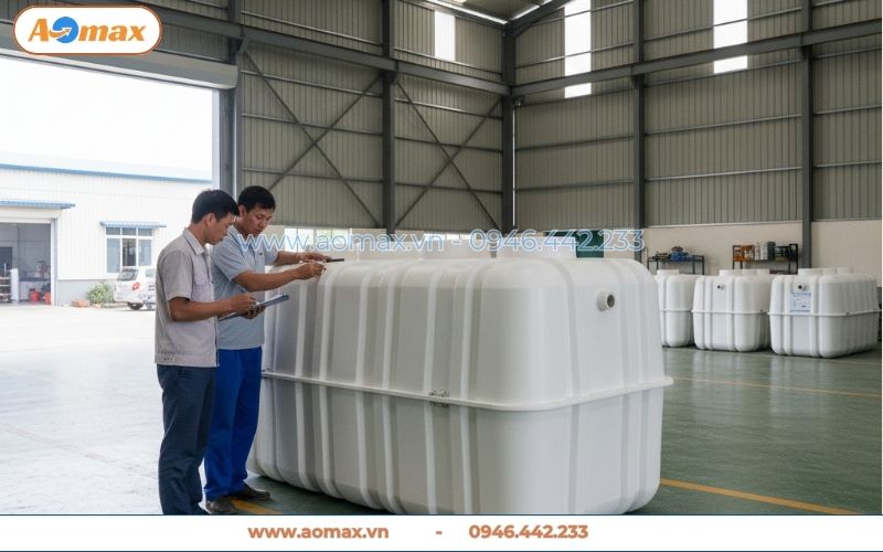 Bể tự hoại Composite 6m3 độ bền cao chống rò rỉ