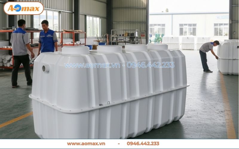 Bể tự hoại Composite 9m3 nhựa FRP siêu bền bỉ