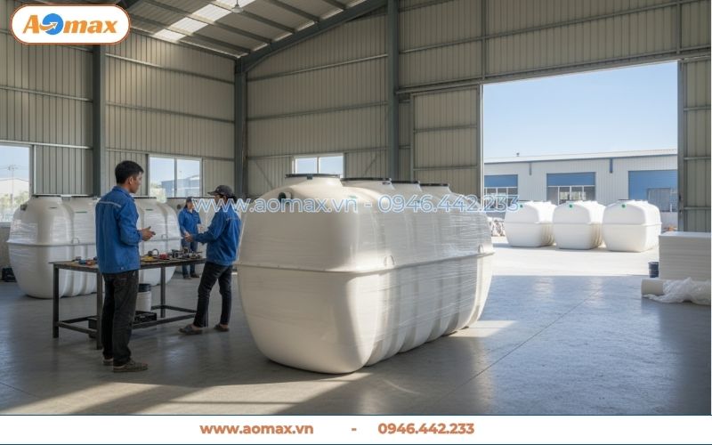 Bể tự hoại giúp xử lý sơ bộ nước thải sinh hoạt