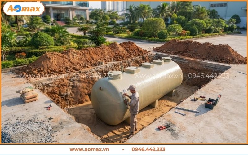 Thi công bể xử lý nước thải Đà Nẵng cho nhà máy
