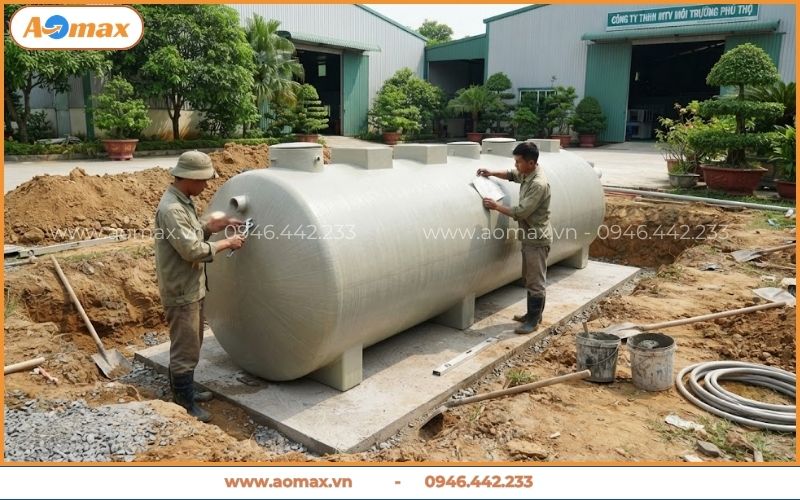 Thi công xây dựng bể xử lý nước thải Phú Thọ