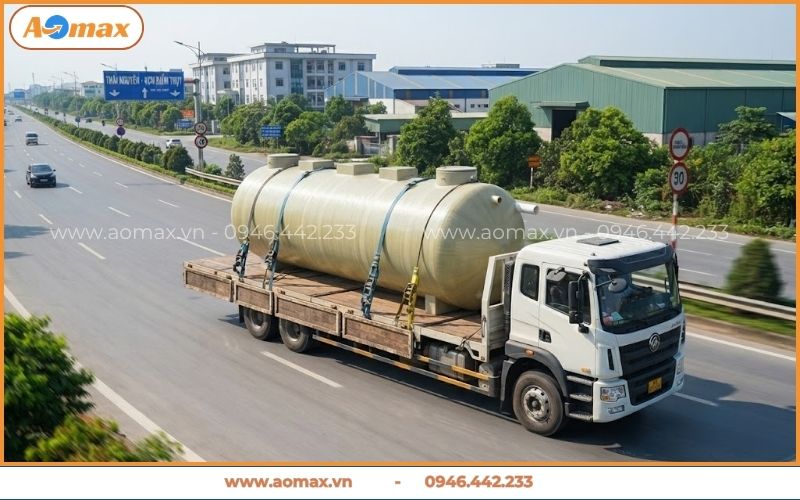 Xe vận chuyển thiết bị xử lý nước thải Thái Nguyên tận nơi.