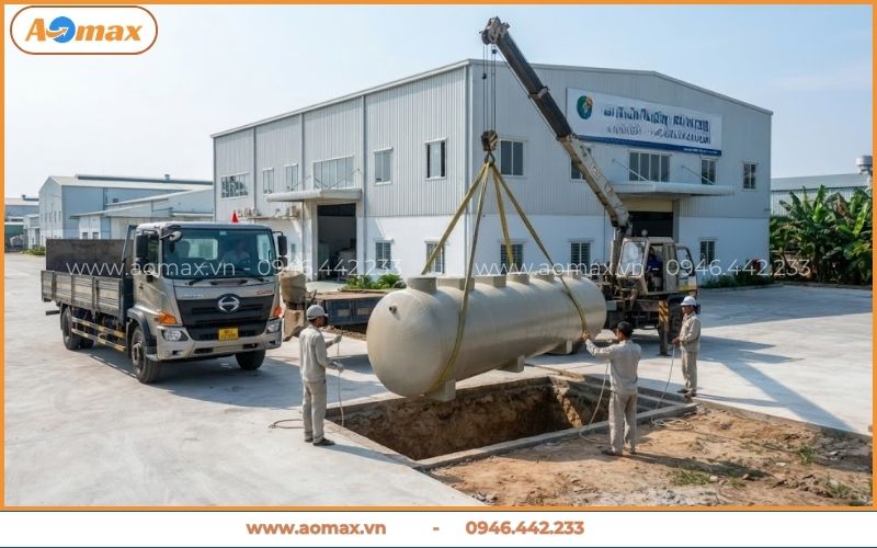 Hệ thống xử lý nước thải Cần Thơ vận hành tự động 24/7.