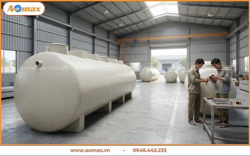Gia công bồn FRP cho xử lý nước thải Tây Ninh