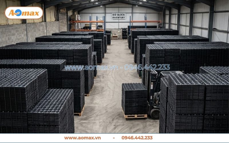 AOmax cung cấp giá thể tổ ong số lượng lớn cho dự án