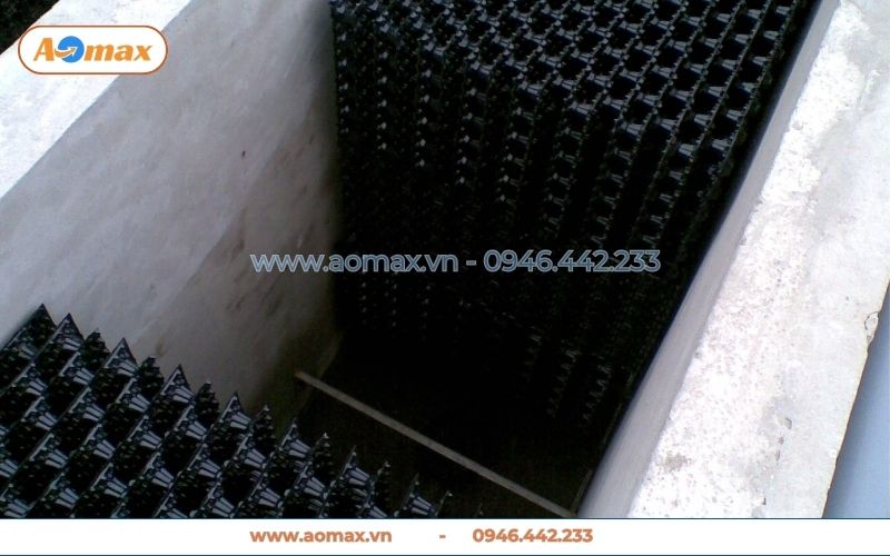 Giá thể tổ ong PVC chống ăn mòn hóa chất cực tốt