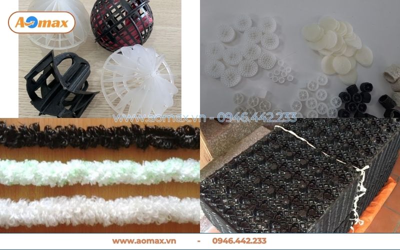 Các loại giá thể vi sinh phổ biến tại AOmax.