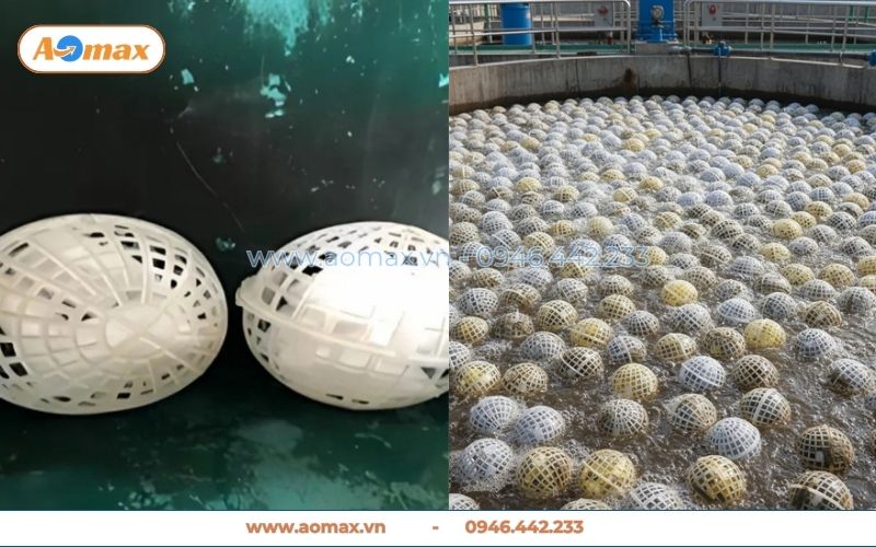 Hiệu suất xử lý nước thải vượt trội nhờ giá thể vi sinh dạng cầu