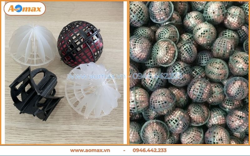 Cung cấp giá thể vi sinh dạng cầu D50 và D100 giá tốt.