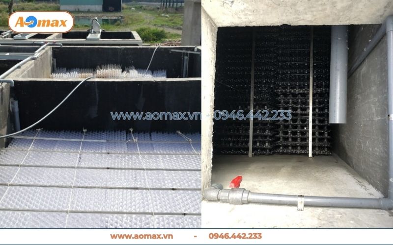 Lắp đặt hệ thống giá thể vi sinh dạng tổ ong chuẩn kỹ thuật