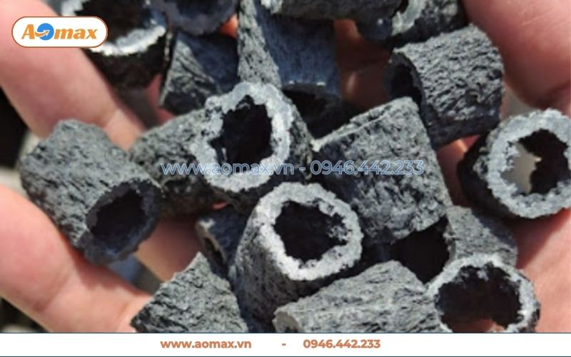 Cận cảnh giá thể vi sinh MBBR do AOmax sản xuất