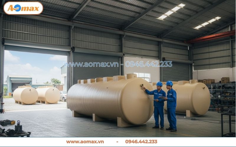 Xưởng sản xuất trực tiếp hệ thống xử lý nước thải 100m3