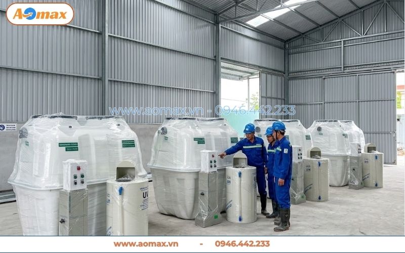 Hệ thống xử lý nước thải 1m3 chính hãng AOmax