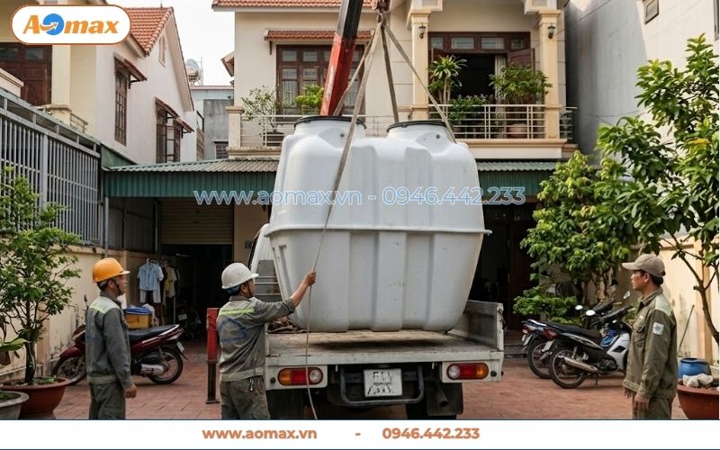 Hệ thống xử lý nước thải 1m3 lắp cho hộ gia đình 4 người
